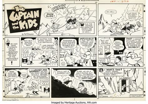 John Dirks - The Captain and the Kids Sunday Comic Strip Original | Lot ...