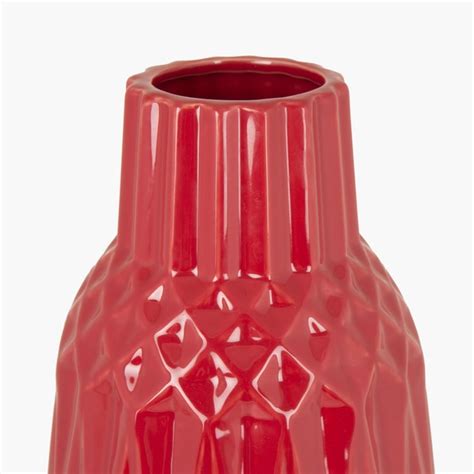 Buy Splendid Rock Textured Glass Vase from Home Centre at just INR 1599.0