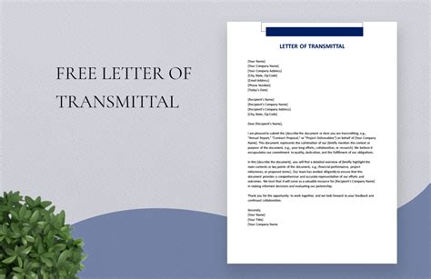 Letter Of Transmittal in Word, PDF, Google Docs - Download | Template.net