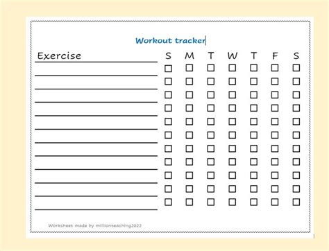 Exercise Worksheet 的图像结果