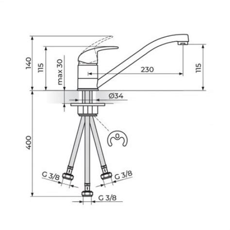 PERLA JP381003 Baterija za Sudoperu - Protočni Bojler - Alvos Beograd