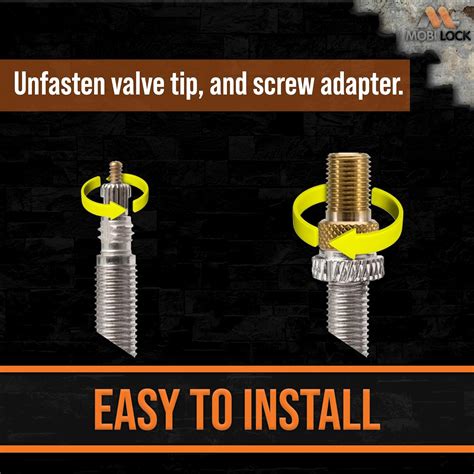MobiLock Brass Presta Valve Adaptor (Pack of 5 + 10 Caps) - India | Ubuy