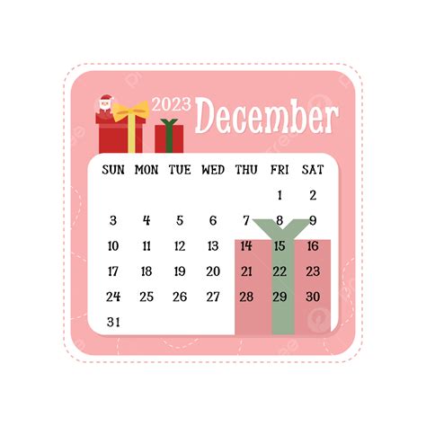 2023 New Year December Cartoon Calendar, December, Calendar, 2023 PNG ...