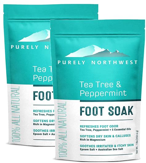 Amazon.com: Epsom Salt Tea Tree Foot & Body Soak-Toenail Repair & Ingrown Nails, Athletes Foot ...