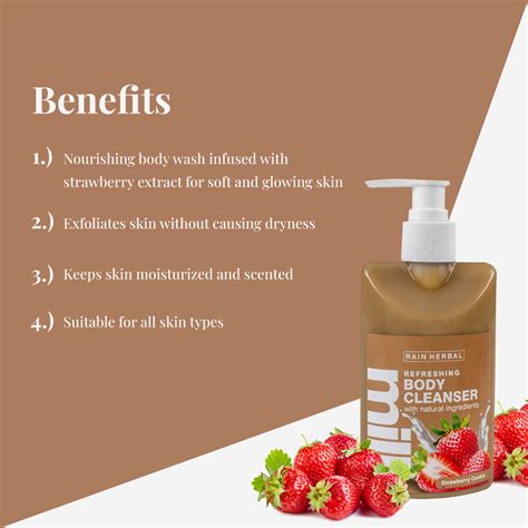 Strawberry Cookie milk body cleanser – RAIN HERBAL
