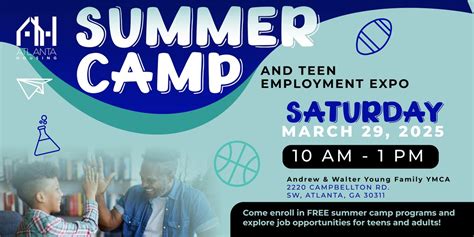 Atlanta Housing Summer Camp & Teen Employment Expo 2025, Andrew ...