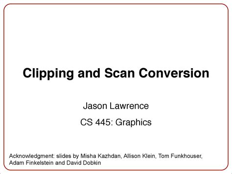 Scan Conversion in Computer Graphics and Multimedia 的图像结果