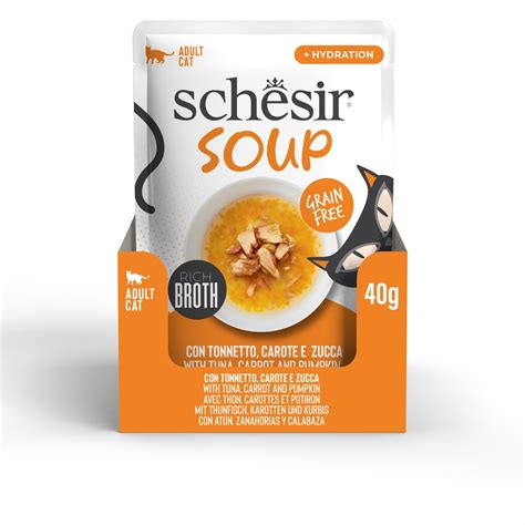 Schesir Soup Cat Wet Food in Soup Pouch-Tuna With Pumpkin 40g [MOQ ...