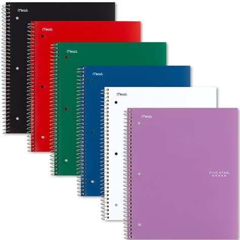 Mead Five Star - 3 Subject Notebook, College Ruled, 150 Sheets | Pick ...