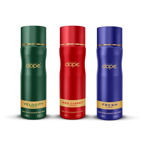 Buy dope Deodorant combo for men & women | VELO + RED + FRESH | long ...