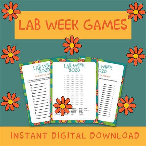 Image result for Lab Week Games Printable