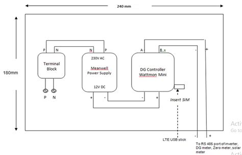 1. Below is the schematic picture of enclosure and power connection ...