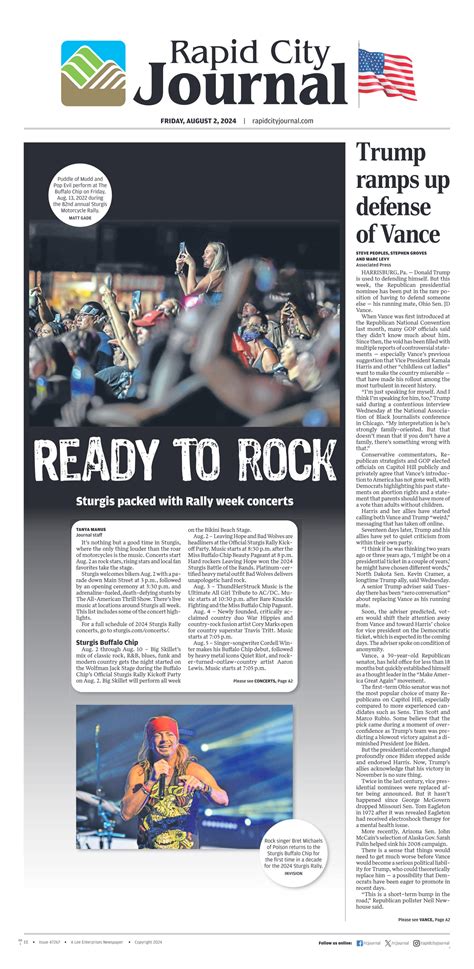 Rapid City Journal Front Page