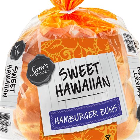 Sam's Choice Sweet Hawaiian Hamburger Buns, 15 oz, 8 Count - Walmart.com
