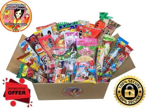 Buy OHIMESAMA Japanese Sweet Candy Dagashi Candies Snack Assorment Box ...