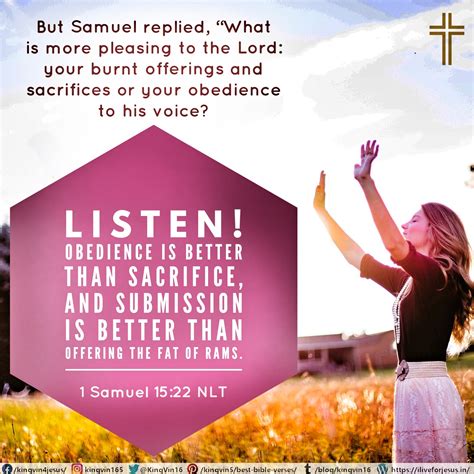 Obedience is Better Than Sacrifice - I Live For JESUS