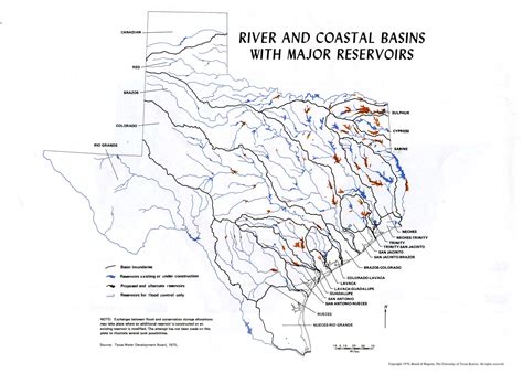 River map of texas