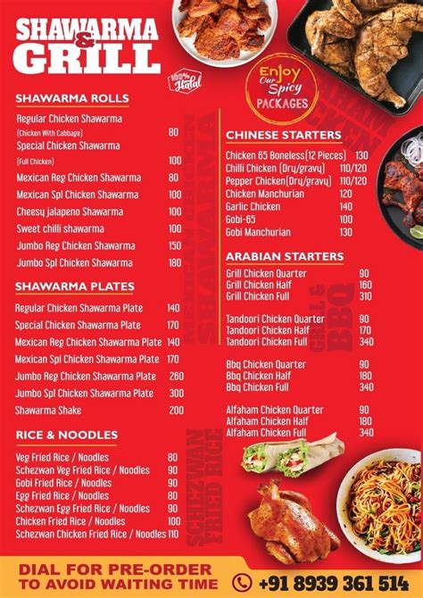 Menu at MEATDOZERS Shawarma & Grill, Chennai, 347
