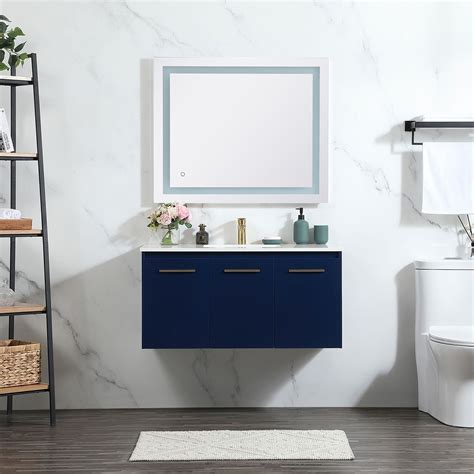 Wholesale China Washroom Blue Bathroom Vanity Cabinets 36 Inch ...