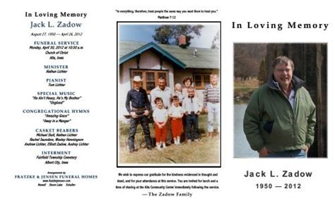 In Loving Memory - Fratzke & Jensen Funeral Home