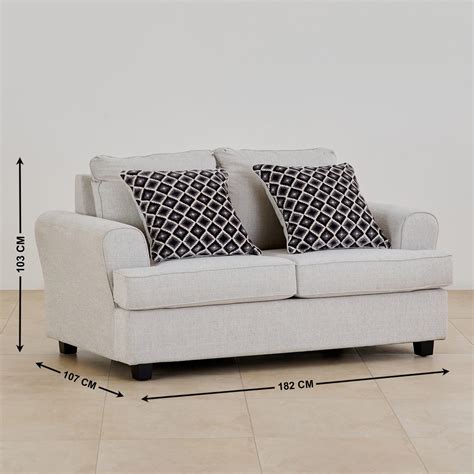 Buy Helios Clasrisse Fabric 2-Seater Sofa - Grey from Helios by Home ...