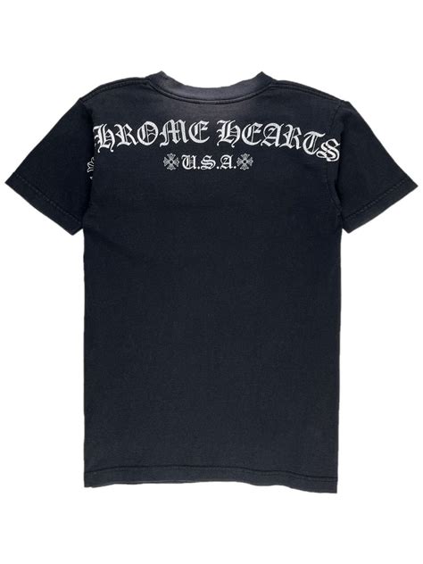 Chrome Hearts Chrome Hearts Back Logo Cross Pocket Tshirt | Grailed