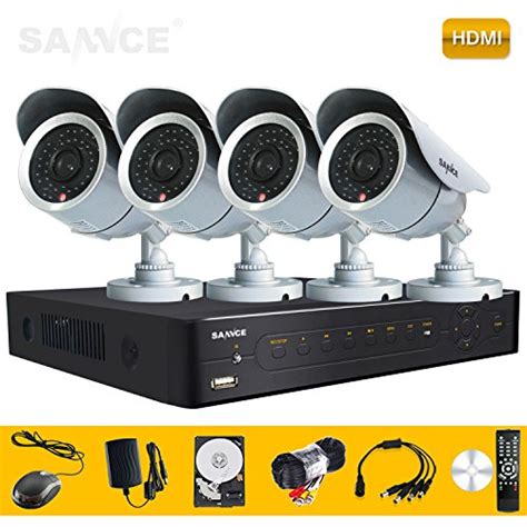 Buy SANNCE Home Smart 8CH Real-Time DVR 500GB HDD with 4 * IR Bullet ...