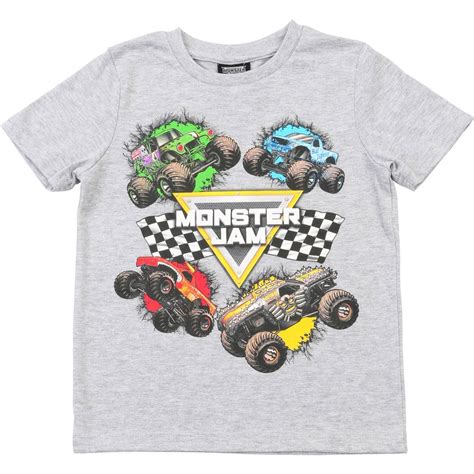 Monster Jam Boys Tee - Grey | BIG W