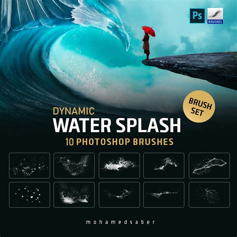 Water Splash Brushes for Procreate & Photoshop: Texture Brush Set - Etsy