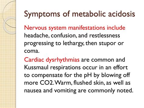 Metabolic Acidosis Symptoms And Signs – PCZXR