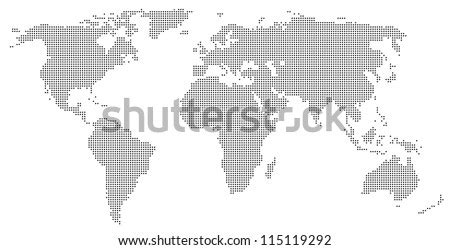 World Map Dots Vector 的图像结果