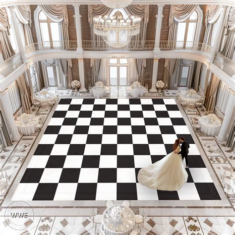 Checkered Floor Wrap | Wedding Dance Floor Decal | Reception Decor ...