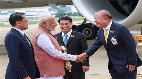 Prime Minister Narendra Modi arrives in Thailand to attend BIMSTEC summit