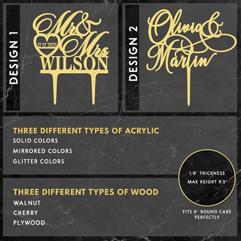 Personalized Wedding Cake Toppers w/ Names, Wedding Cake Toppers Bride ...