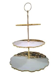 ART2ARTIST Hand made 3 Tier Marble Look Resin Cake Stand Mold Cup Cake ...