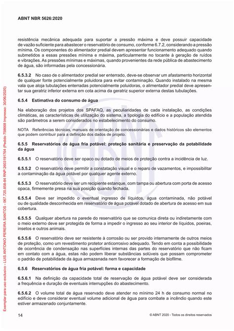 NBR 5626 - 2020 - | PDF