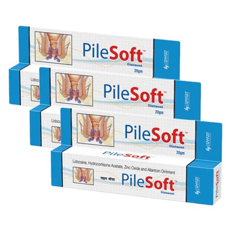 Pilesoft Hydrocortisone Acetate Zinc Oxide & Allantoin Ointment 20g Pa ...