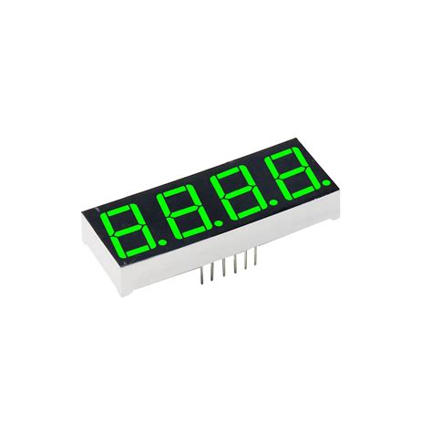 Electronic Spices 0.56 Inch 4 Digit Green Display Color 7 Segment Led ...