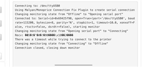 Strange characters in response when connecting - Get Help - OctoPrint ...