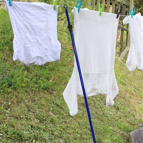 A Ztelescopic Clothes Line Prop Heavy Duty Propline Extending Colored ...