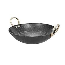 Buy RBY Iron Hammered Big Kadai Handmade Useful for Frying and Cooking ...