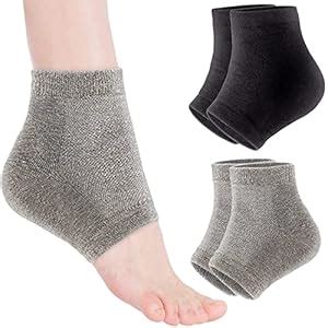 ZYLLENZA Heel Pain Relief Silicone Gel Pad Heel Protector Socks with ...