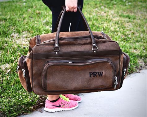 Leather Weekender Bag | Personalized men bag| Mens Travel Bag ...