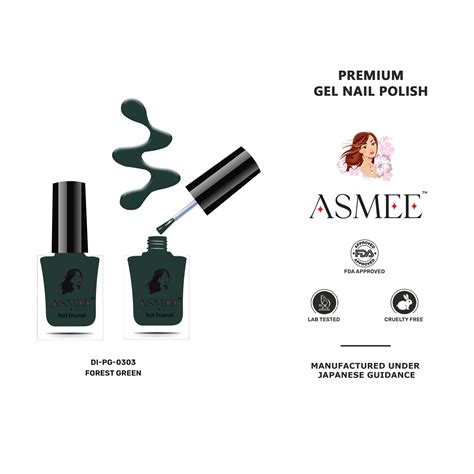 Asmee Premium Gel Nail Polish - Forest Green | Sugatra