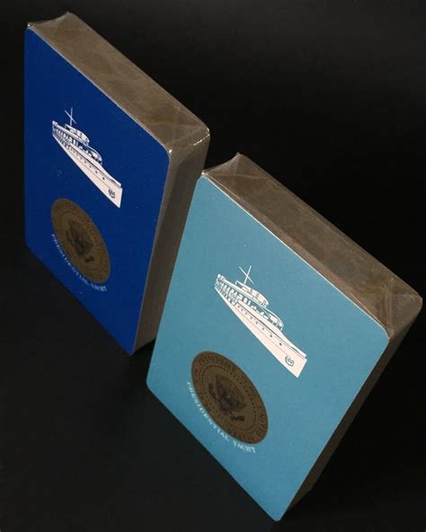 JOHN F KENNEDY -USS SEQUOIA PRESIDENTIAL YACHT PLAYING CARDS- WHITE ...