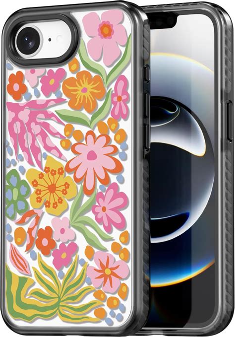Amazon.com: Ftonglogy for iPhone 16e Case 2025: Cute Flowers Floral ...