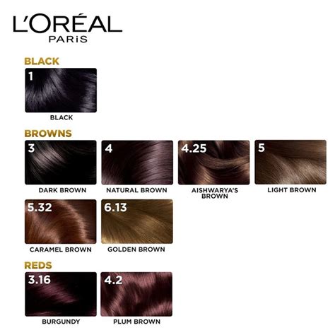 Loreal Paris Permanent Hair Colour, Radiant At-Home Hair Colour with up ...