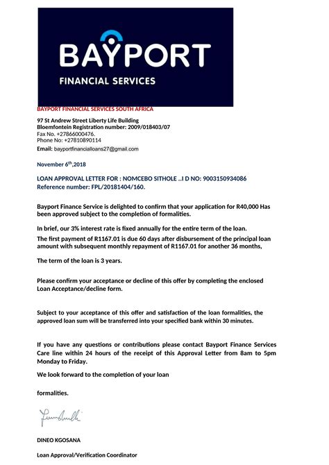 Pre-Approval Letter - Template Spark...: Premium Template - Template Spark