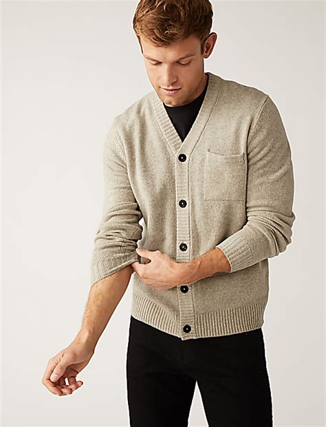 Buy Pure Lambswool Cardigan at Marks & Spencer