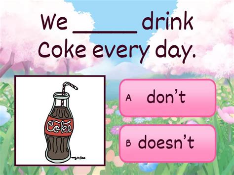 Image result for Present Simple Negative Multiple Choice